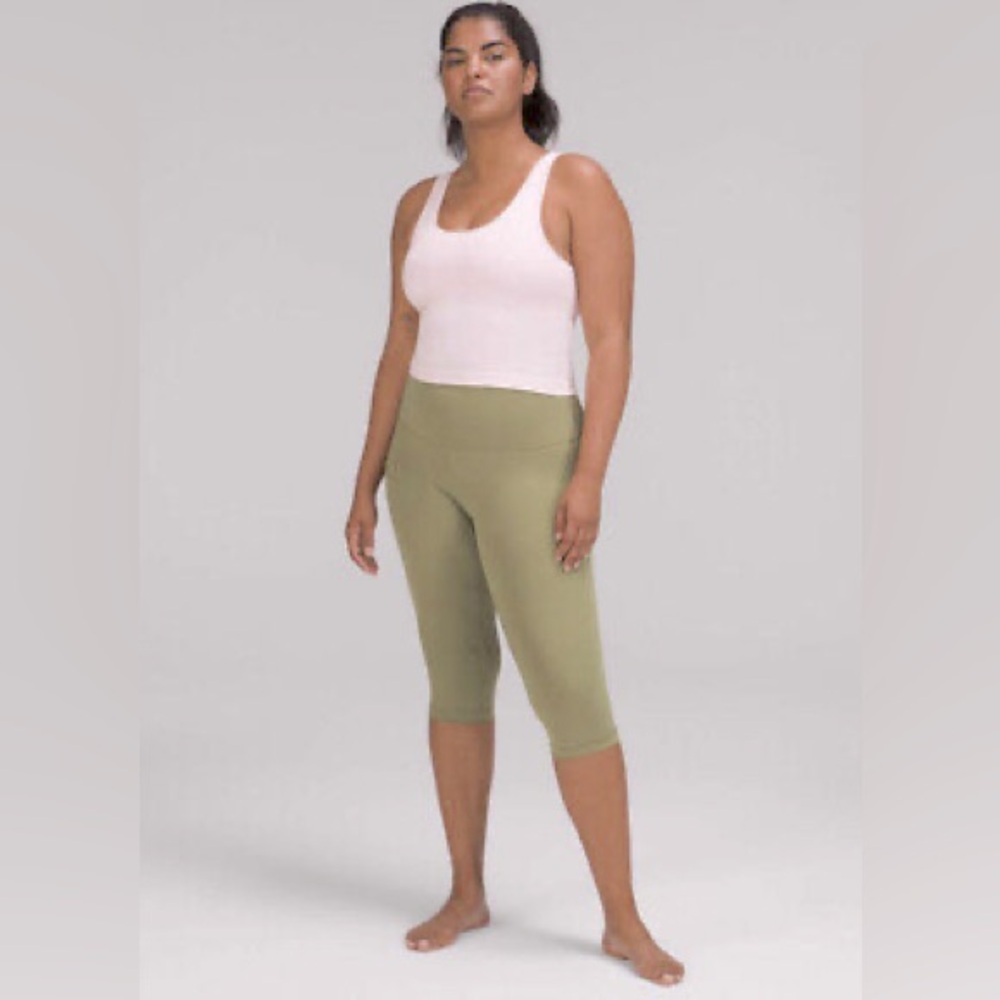 Lululemon athletica align crop leggings size 12, sage gray, great condition